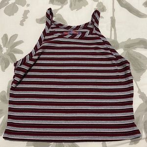 Striped Multicolor Razorback Top